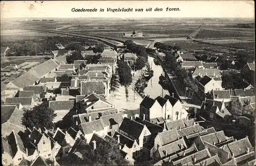 Ak Goedereede Südholland, Blick vom Turm