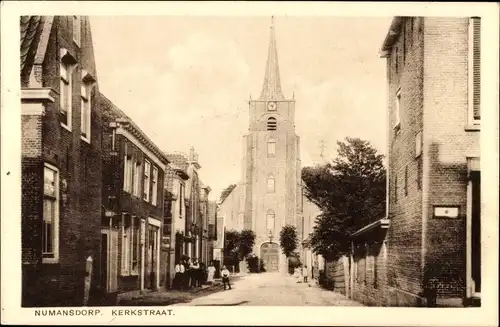 Ak Numansdorp Südholland Niederlande, Kerkstraat