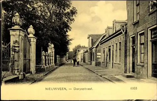 Ak Nieuwveen Nieuwkoop Südholland Niederlande, Dorpsstraat