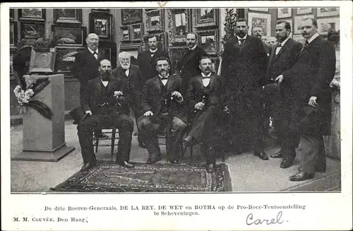 Ak Scheveningen Den Haag Südholland, Pro Buren-Ausstellung, Koos De La Rey, De Wet, Botha