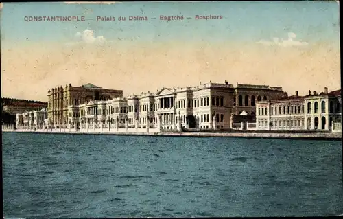 Ak Konstantinopel Istanbul Türkiye, Dolma Bagtche Bosporus-Palast