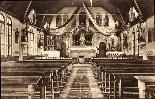 Ak Boma Belgisch-Kongo RD Kongo Zaire, Missionen der Brüder der christlichen Schulen, Kapelle