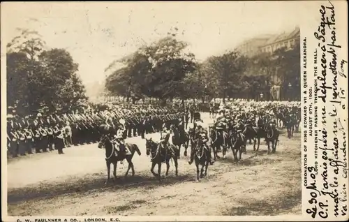 Ak London City England, Krönung von Edward VII. und Alexandra 1902