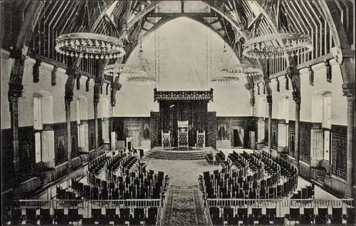 Ak Den Haag Südholland Niederlande, Ridderzaal, Interieur
