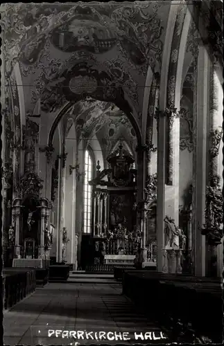 Ak Hall in Tirol, Pfarrkirche, Inneres