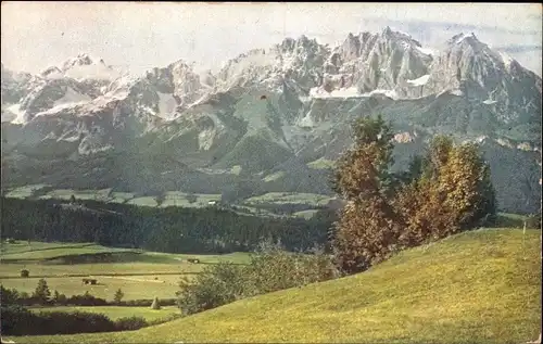 Ak Wilder Kaiser in Tirol vom Weg zum Kitzbüheler Horn