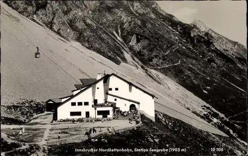 Ak Innsbruck in Tirol, Innsbrucker Nordkettenbahn, Station Seegrube