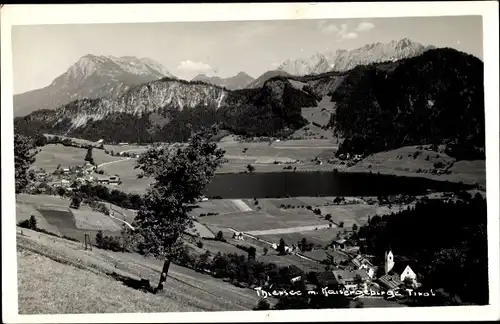 Ak Thiersee in Tirol, Gesamtansicht, Kaisergebirge