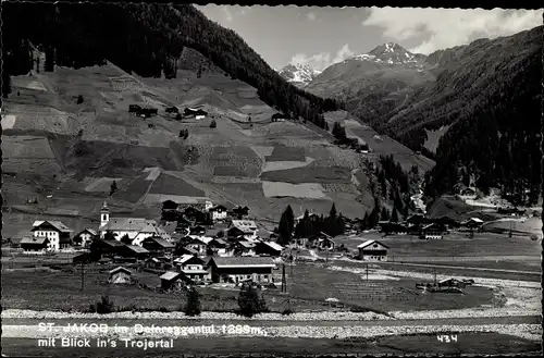 Ak St. Jakob im Defereggental mit Blick ins Trojertal