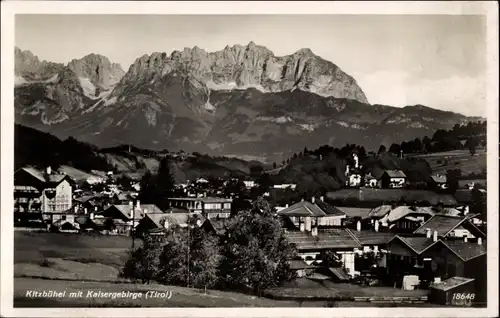 Ak Kitzbühel in Tirol, Gesamtansicht, Kaisergebirge