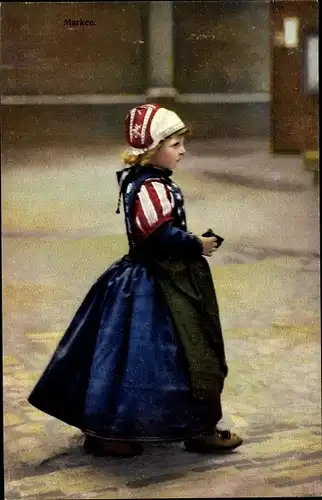 Ak Marken Niederlande, Niederländische Volkstracht