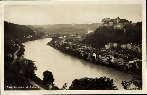 Ak Burghausen an der Salzach Oberbayern, Ortsansicht