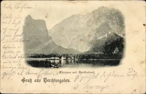 Ak Sankt Bartholomä Schönau am Königssee, Panorama