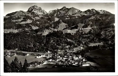 Ak Bayrischzell im Mangfallgebirge Oberbayern, Wendelstein, Panorama