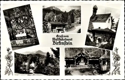 Ak Birkenstein Fischbachau Leitzach Oberbayern, Wallfahrtskirche, Innenansicht