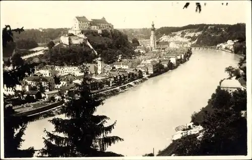 Foto Ak Burghausen in Oberbayern, Stadtpanorama