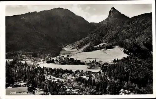 Ak Kreuth am Tegernsee Oberbayern, Panorama, Leonhardtstein