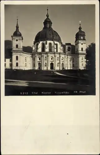 Foto Ak Ettal Oberbayern, Kloster, Benediktinerabtei, Kuppelbau