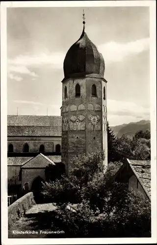 Ak Frauenchiemsee Fraueninsel Chiemsee Oberbayern, Kloster Frauenwörth, Klosterkirche