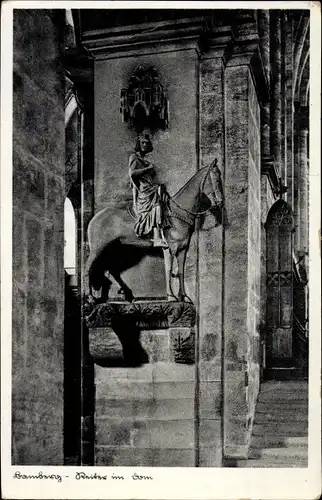 Ak Bamberg in Oberfranken, Dom, Reiter