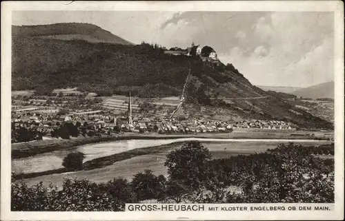 Ak Großheubach am Main Unterfranken, Gesamtansicht, Kloster Engelberg