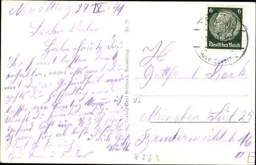 Ak Neuötting am Inn Oberbayern, Burghausener Tor, Brunnen