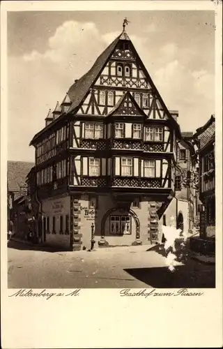 Ak Miltenberg am Main in Unterfranken, Gasthof zum Riesen