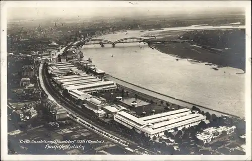 Ak Düsseldorf am Rhein, Große Ausstellung 1926, Gesolei, Fliegeraufnahme Ausstellungsgelände
