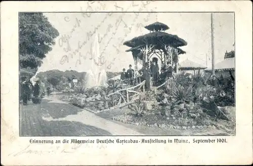 Ak Mainz am Rhein, Allgemeine Deutsche Gartenbau Ausstellung 1901