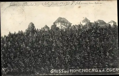 Ak Hohenberg an der Eger Oberfranken, Burg