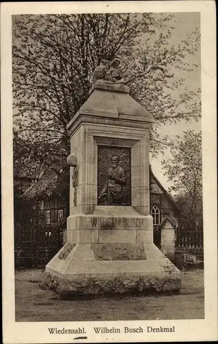 Ak Wiedensahl im Schaumburger Land, Wilhelm Busch Denkmal