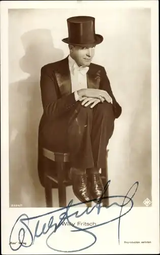 Ak Schauspieler Willy Fritsch, Portrait im Anzug, Ross 5506/1