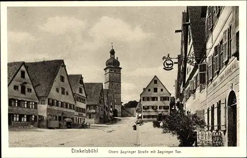 Ak Dinkelsbühl in Mittelfranken, Obere Segringer Straße, Segringer Tor