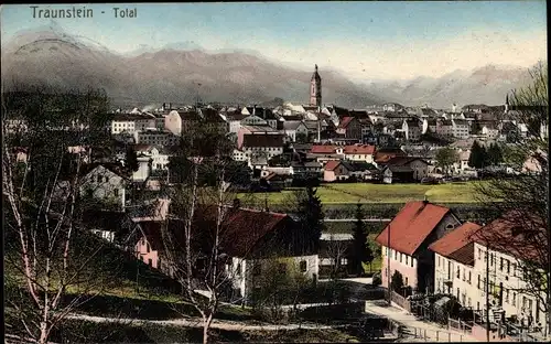 Ak Traunstein in Oberbayern, Gesamtansicht