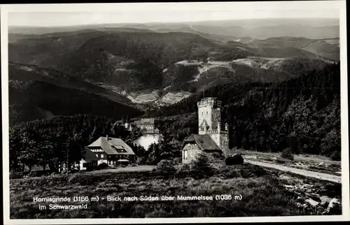 Ak Seebach in Baden Schwarzwald, Hornisgrinde, Blick nach Süden über Mummelsee