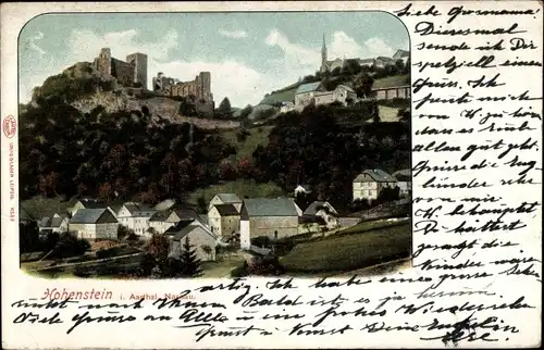 Ak Hohenstein Bad Schwalbach im Taunus Hessen, Ortsansicht