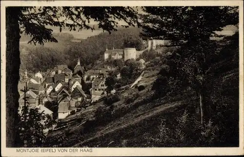 Ak Monschau Montjoie in der Eifel, Blick von der Haag