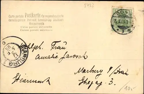 Ak Braubach am Rhein, Marksburg und Ort