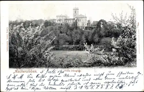 Ak Aschersleben im Salzlandkreis, Villa Douglas