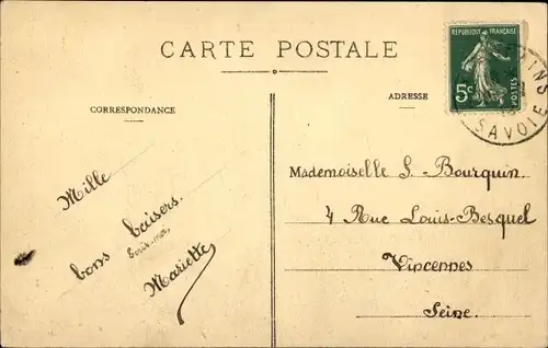 Ak Aix les Bains Savoie, Rue de Chambéry, Winter