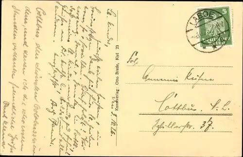 Ak Ostseebad Laboe, Strand bei Neu-Stein