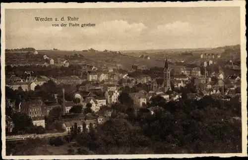 Ak Werden Essen im Ruhrgebiet, Gesamtansicht