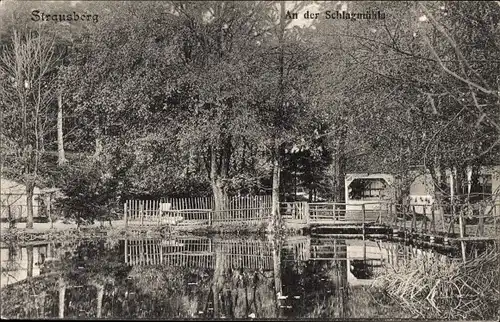 Ak Strausberg in der Mark, An der Schlagmühle