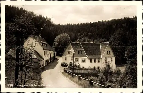 Ak Trippstadt in der Pfalz, Karlstal, Gasthaus Klug'sche Mühle