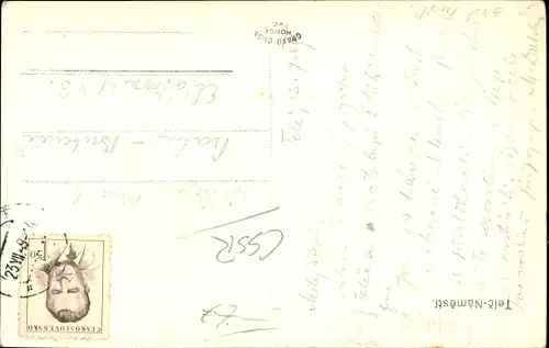 Foto Ak Telč Teltsch Region Hochland, Marktplatz