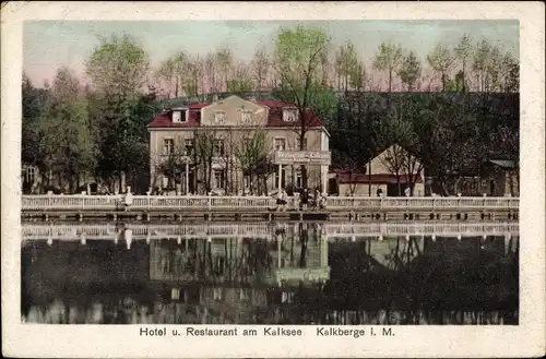 Ak Kalkberge Rüdersdorf in der Mark, Hotel und Restaurant am Kalksee