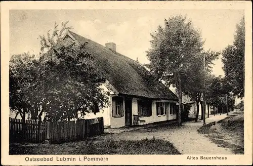 Ak Ostseebad Lubmin in Pommern, Altes Bauernhaus