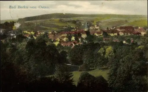 Ak Bad Berka in Thüringen, Gesamtansicht von Osten