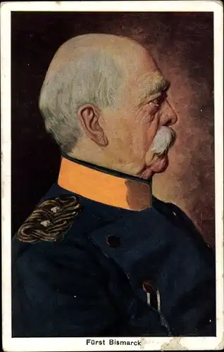 Ak Fürst Otto von Bismarck, Profilansicht