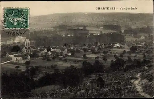 Ak Charteves Aisne, Panorama